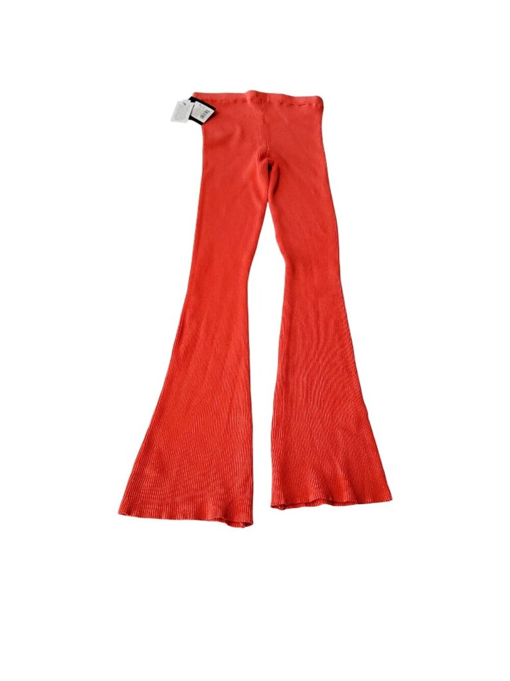 Art Class Womens Ribbed Flare Pants M Polyester Rayon Red• Lay flat to dry